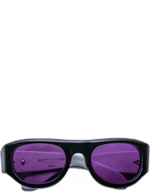 Men's Clyde Acetate Oval Sunglasse