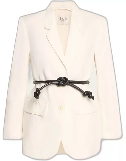Lara Belted Linen Jacket