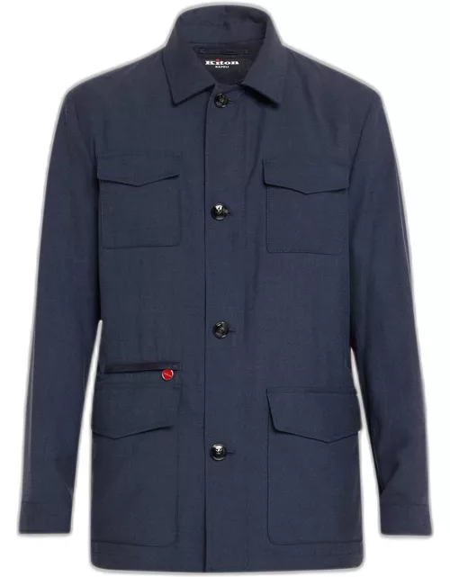 Men's Cashmere-Silk Field Jacket