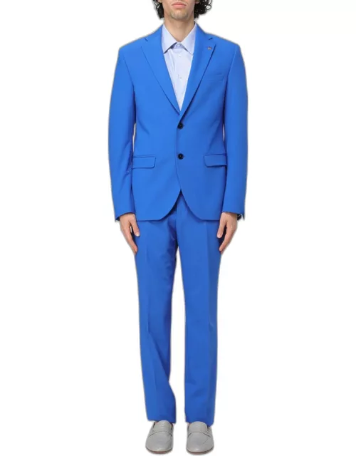 Suit MANUEL RITZ Men color Gnawed Blue