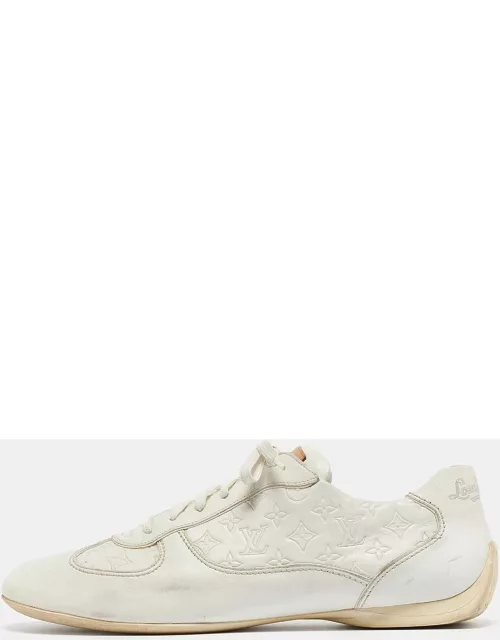 Louis Vuitton White Leather Low Top Sneaker