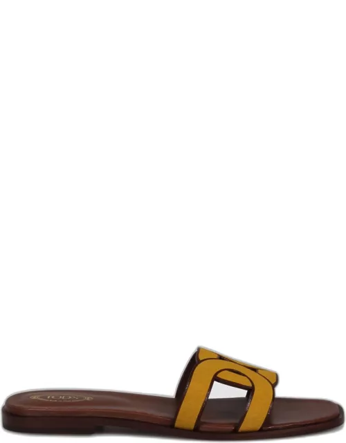 Flat Sandals TOD'S Woman color Mustard
