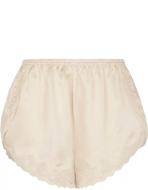 LOVE STORIES Mae Pyjama Silk Shorts - Off White