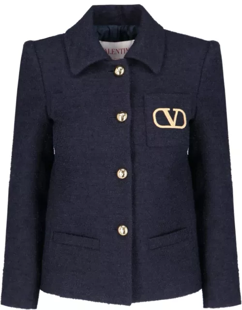 Valentino 'Vlogo Signature' Tweed Blazer