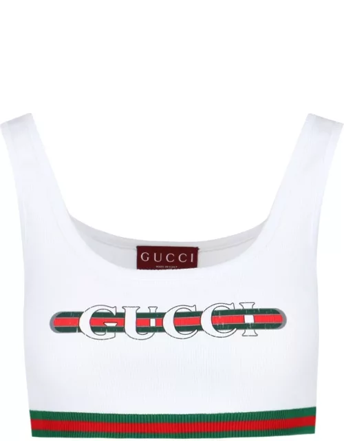 Gucci Logo Crop Top