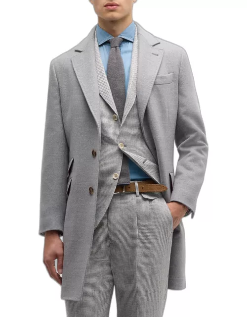 Men's Traditional Fit Wool Overcoat