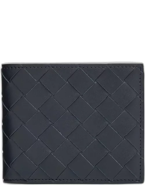 Men's Intrecciato 15 Bicolor Leather Bifold Wallet