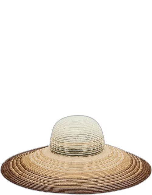 Sunny Ombre Sheer Large Brim Hat
