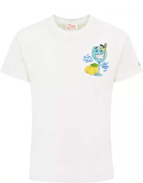 MC2 Saint Barth T-shirt With Gin Tonic Print