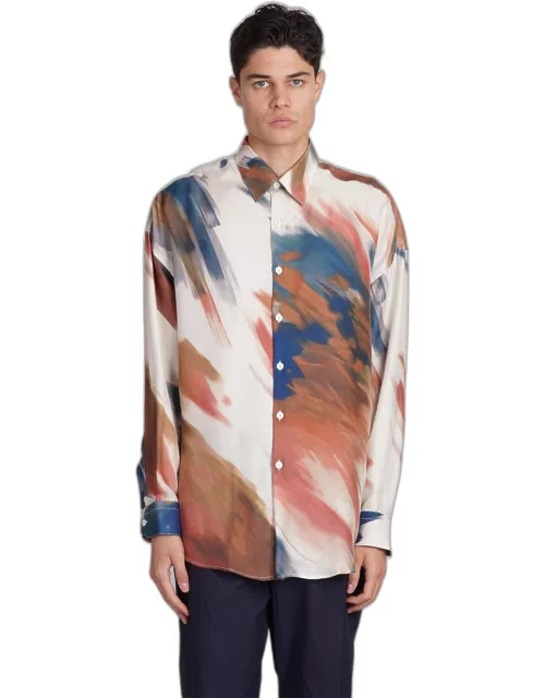 costumein Valentino Shirt In Multicolor Silk