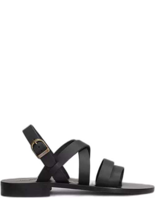K.Jacques Dikara H Sandals In Black Leather