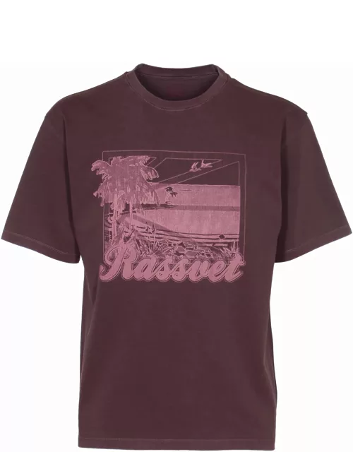 Rassvet Chest Logo Round Neck T-shirt