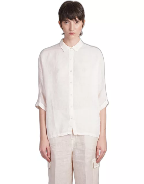 120% Lino Shirt In Beige Linen