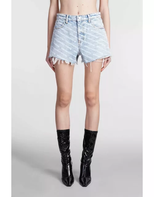 Alexander Wang Shorts With All Over Logo