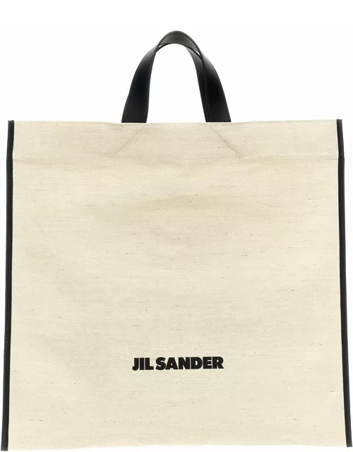 Jil Sander border Book Tote Square Shopping Bag