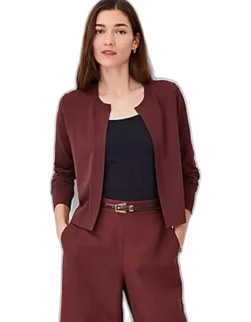 Ann Taylor Seasonless Cropped Open Cardigan