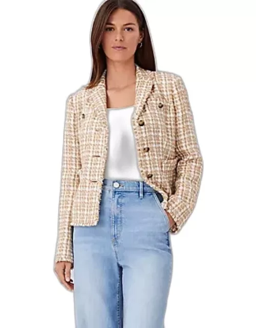Ann Taylor Fitted Tweed Jacket