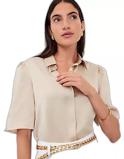 Ann Taylor Belted Tunic Shirt