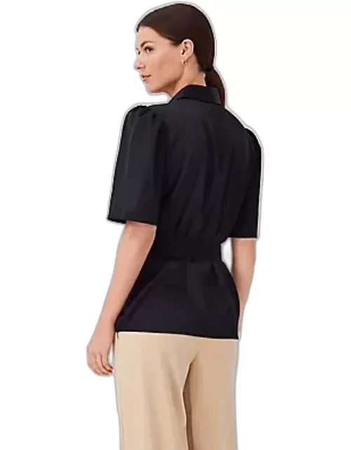 Ann Taylor Belted Tunic Shirt