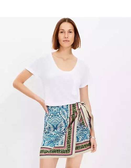 Loft Palm Mini Wrap Skirt