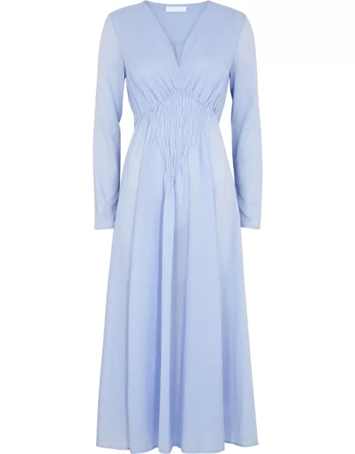 Brandaris blue cotton midi dress