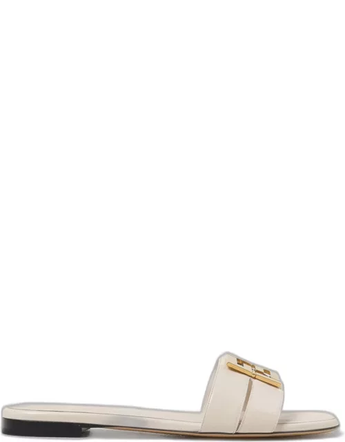 Flat Sandals FENDI Woman color White