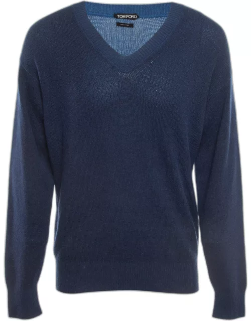 Tom Ford Blue Cashmere Knit Sweater