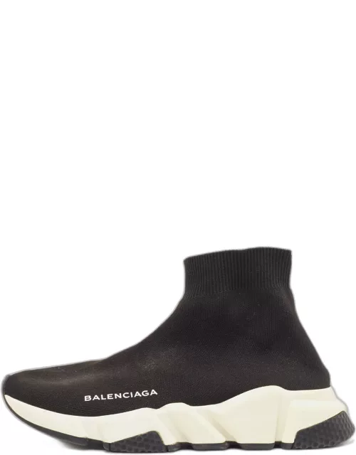 Balenciaga Black Knit Fabric Speed Sock Sneaker