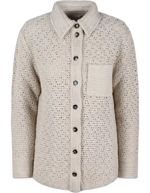 Bottega Veneta Cotton Crochet Shirt