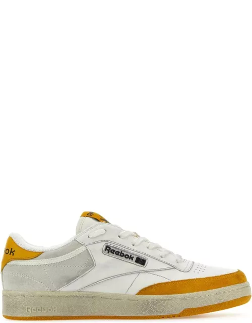 Reebok Two-tone Leather And Suede Club C Sneaker