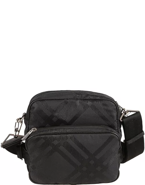 Burberry Double Pocket Zip Shoulder Bag