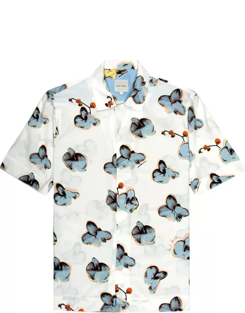 PS by Paul Smith Orchid Printed Short-sleeved Shirt Shirt
