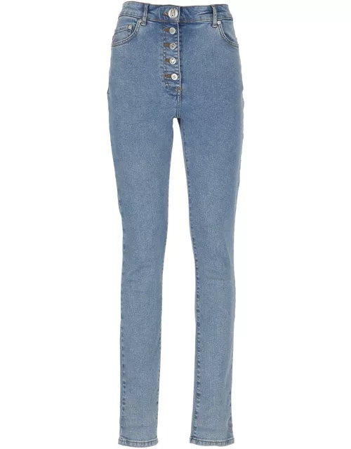 Jeans High-waisted Straight-leg Jeans M05ch1n0 Jean