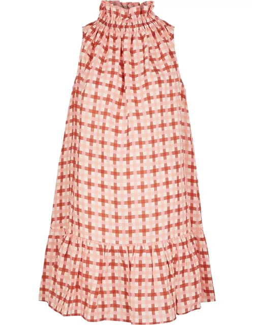 Garland gingham linen mini dress