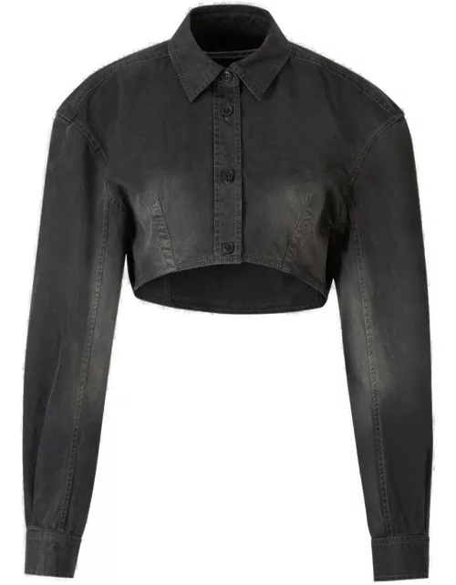 Alexander Wang Button-up Cropped Jacket