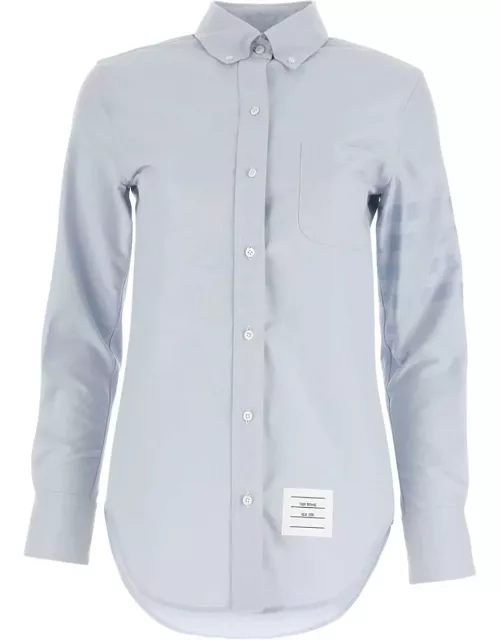 Thom Browne Logo Patch Long-sleeved Shirt