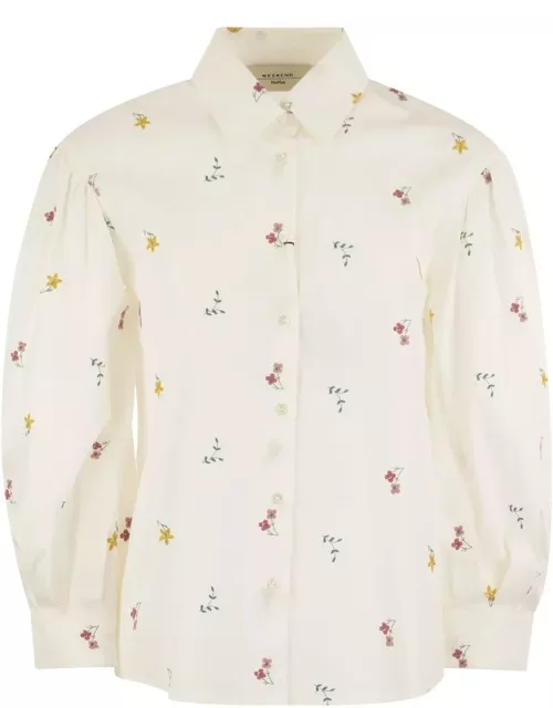 Weekend Max Mara All-over Floral Patterned Long-sleeved Shirt