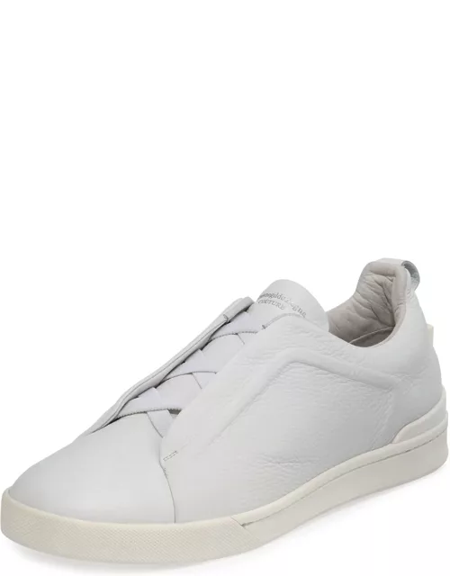 Men's Couture Triple-Stitch Leather Low-Top Sneaker