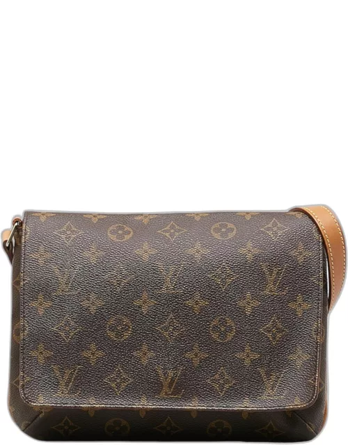 Louis Vuitton Brown Canvas Musette Tango Shoulder Bag