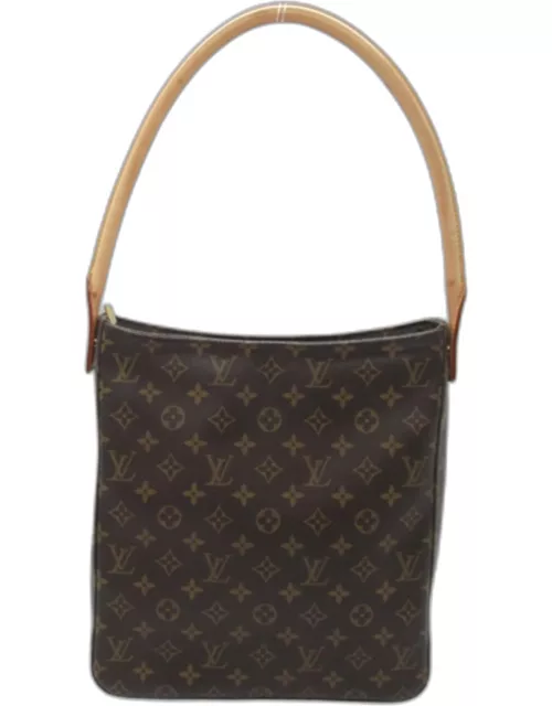Louis Vuitton Brown Canvas Looping GM Shoulder Bag