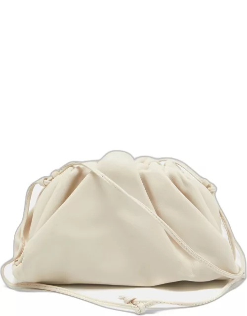 Bottega Veneta Off White Leather Mini The Pouch Bag