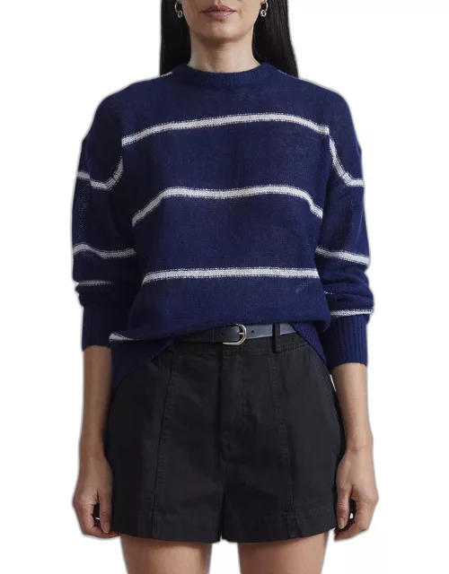 Lightweight Crewneck Cashmere-Silk Sweater