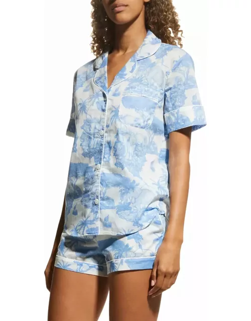 Loxodonta Safari-Print Pajama Set