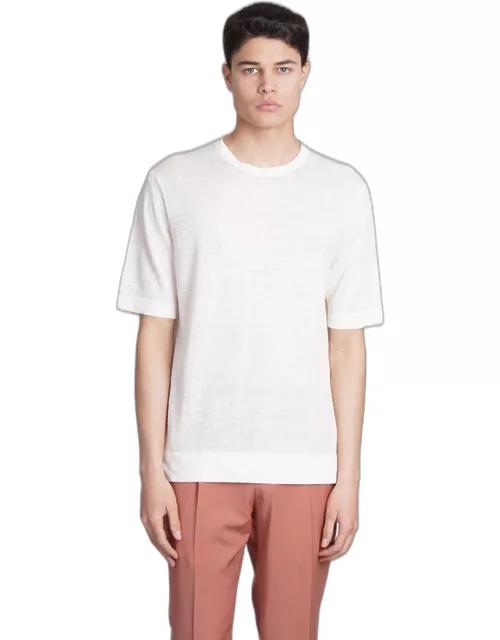 Ballantyne T-shirt In White Linen