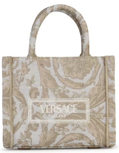 Versace Small athena Barocco Beige Bag