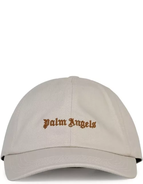 Palm Angels Beige Cotton Cap