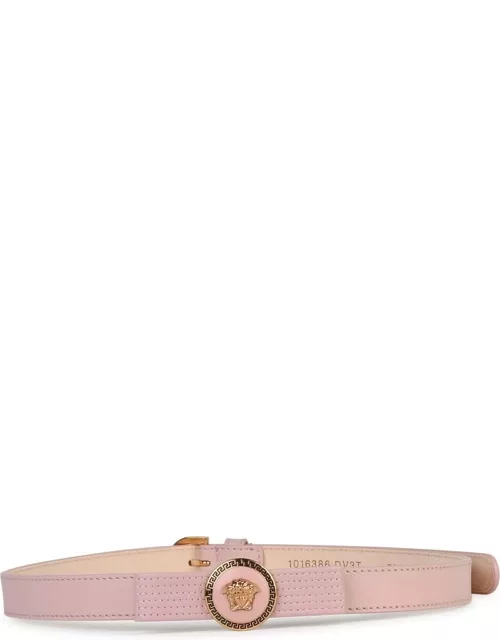 Versace gianni Ribbon Pink Leather Belt