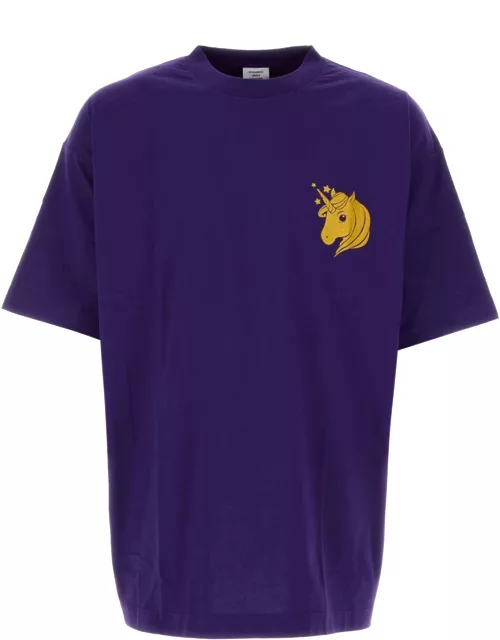 VETEMENTS Purple Cotton T-shirt