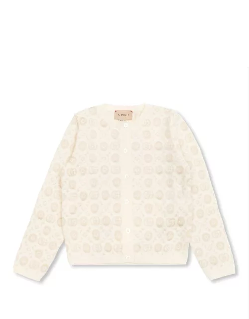 Gucci Double G Jacquard Long-sleeved Cardigan