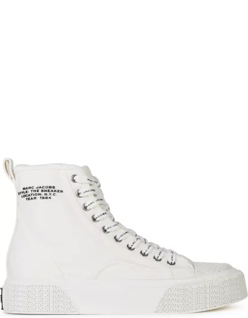 Marc Jacobs the High Top White Canvas Sneaker